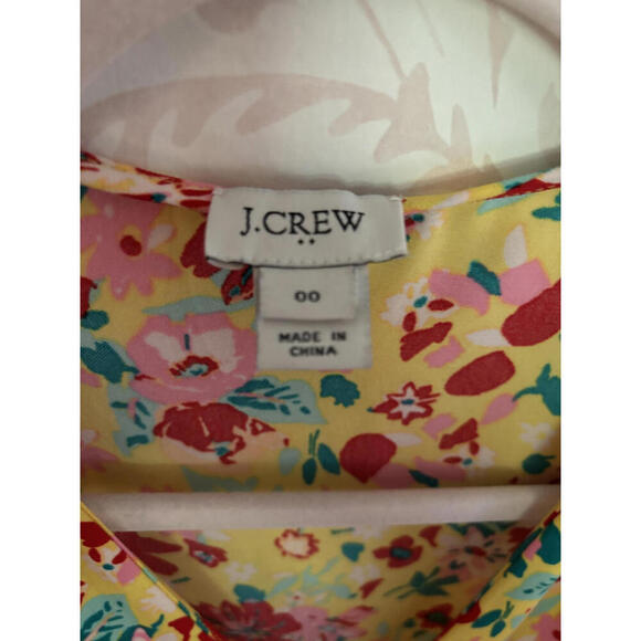 NWOT J.Crew Floral Wrap Dress - Size 00 - Picture 3 of 7